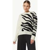 comma - Gebreide Trui - Luxe Wolmix - Lange Mouwen - Opstaande Kraag