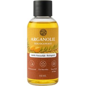 Arganolie 100% Puur voor het gezicht, huid en haar 50ml - Argan olie - Biologisch en Koudgeperst - Arganolie uit Marokko - Haarolie - Huidolie