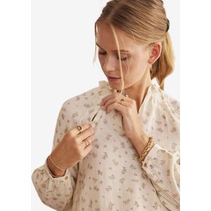 Vertbaudet - Zwangerschapsblouse - Katoengaas - Print - Lange Mouwen