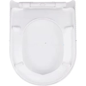 Toiletbril Norien - Softclose Wit met Snelsluiting - Duuroplastisch Antibacterieel Toiletdeksel - Stevige Toiletbril