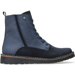 Wolky Veterschoenen Wagga Wagga blauw suede