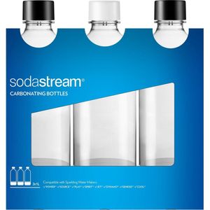 Sodastream PET-fles Carbonating Bottless 3x 1l Zwart, Wit