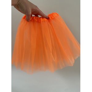 Tule tutu rok meisje - oranje - Koningsdag - EK WK - ONE SIZE 2-8 jaar