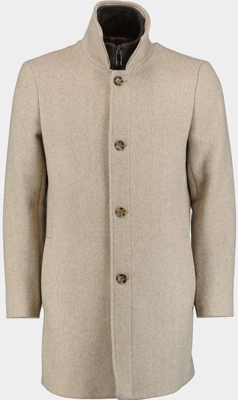 Bos Wollen Jas Beige Quinsy Coat 25301QU52BO/820 sand