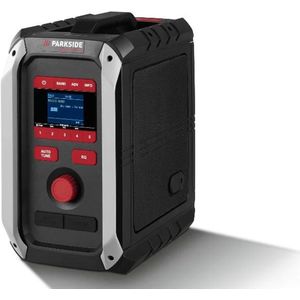 PARKSIDE PERFORMANCE - Bouwradio - 20 V 12 V 230 V - DAB DAB+ FM Bluetooth