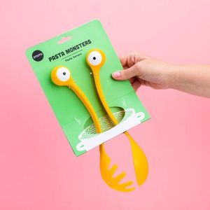 Ototo Pasta Monsters - Set Van 2 - spaghetti - pasta - salade - opscheplepel