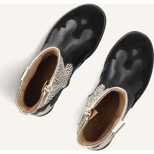 Clic! 20716 Laarzen - Leer - Meisjes - Zwart - Maat 27