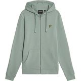 Lyle & Scott Loopback katoenen hoodie met volledige ritssluiting - blauw