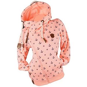 Zwarte Sweatjack voor Dames - XXL met Capuchon en Fleece Voering