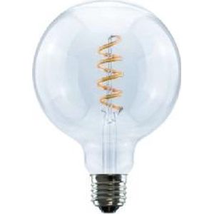 Segula LED-lamp - E27 - Led lamp binnen - Globe 125 Curved Spirale