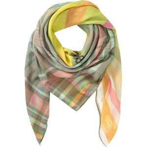 camel active Sjaal Patterned scarf - Maat womenswear-OS - Limoncello