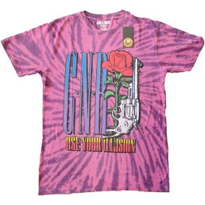 Guns N' Roses - Use Your Illusion Pistol Kinder T-shirt - Kids tm 6 jaar - Roze
