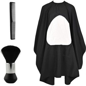 Inovra Plus - Professionele Kapperscape met Neck Duster Borstel - Haar Snijden Cape en Kam - Salon Accessoires voor Mannen en Vrouwen - Haarstyling Tools