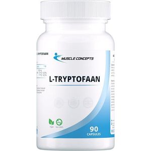L-Tryptofaan 500 mg - Essentiële aminozuren - 100 capsules | Muscle Concepts