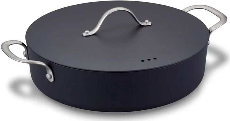 Brabantia - Zenn Skillet - Hapjespan - Ø 28 cm - Glazen Deksel - 100 % Gerecycled - Dubbele Antikleeflaag - PFAS-vrij - Geschikt Voor Inductie