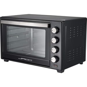 Trend24 Oven - Oven vrijsstaand - Mini oven - Mini oven vrijstaand - Pizza oven - 2000W - 60L - zwart