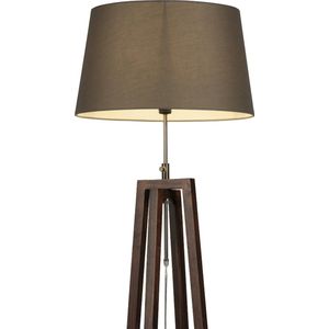 Lumidora Vloerlamp 31343 - LILLE - E27 - Grijs - Bruin - Hout - ⌀ 45 cm