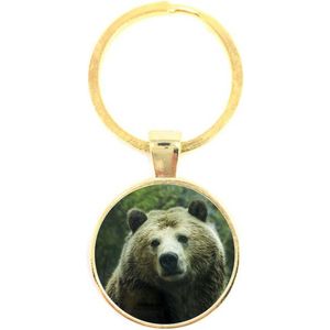 Sleutelhanger Glas - Grizzly Beer