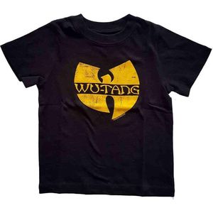 WuTang Clan - Logo Kinder T-shirt - Kids tm 5 jaar - Zwart