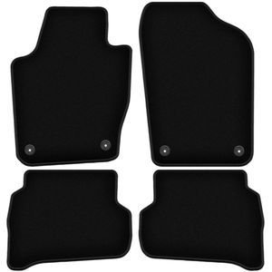 BASIC zwarte veloursmatten voor: Volkswagen Polo V hatchback (2009-2017)