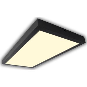 Opbouw LED Paneel 30x60cm | 30W | Zwart | 4500K - Naturel wit
