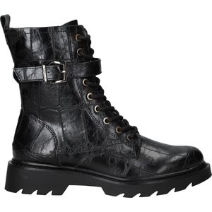 Tamaris - Enkellaarsje - Zwart - Lace-up Boot - 37
