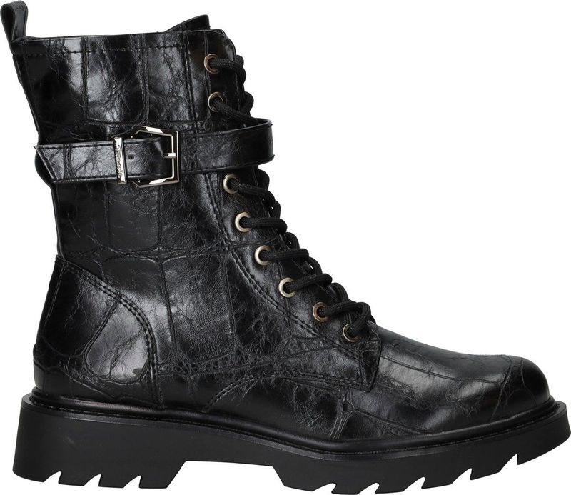 Tamaris - Enkellaarsje - Zwart - Lace-up Boot - 37