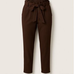 Ann Gissy Travelstyle Broek met Lintceintuur – Chocoladebruin – Warme Natuurtint – Maten XS t/m XXL