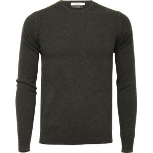 Hommard Pure Cashmere Crew Neck Sweater, 100% Cashmere, Charcoal, Small, Unisex, Trui, Pullover, ronde nek, Kasjmier