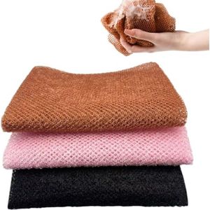 Exfoliërende Afrikaanse Bad Spons - 3 Stuks voor Gladde Huid en Diepe Reiniging