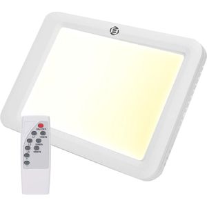 Equivera Lichttherapielamp - Daglichtlamp - Bureaulamp - Tegen Winterdepressie - SAD Lamp - Zonlicht - Meerdere Standen - Timerfunctie