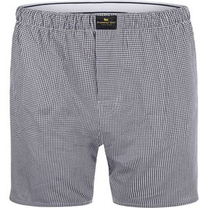Steppin' Out Boxershort Ruit Donkerblauw (navy) - Maat S - Heren - Boxershorts
