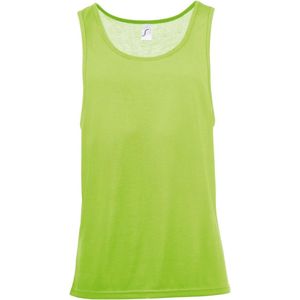 SOLS Unisex Jamaica Mouwloze Tank / Vest Top (Neon Groen)