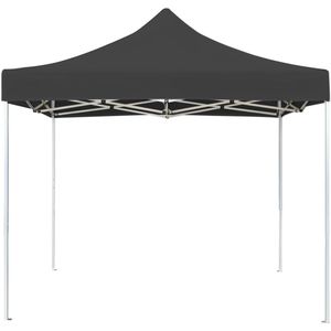 vidaXL Partytent - Partytenten - Feesttent - Feesttenten - Partytent professioneel inklapbaar 3x3 m aluminium antraciet