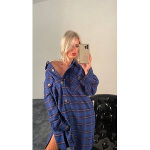 Overhemd Lang/Blauw/Sirmaza