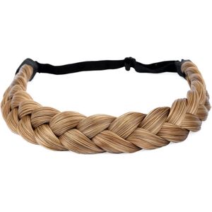 Gevlochten Hoofdband voor Vrouwen - Synthetisch Hittebestendig Haarstukje in Duid Blondes