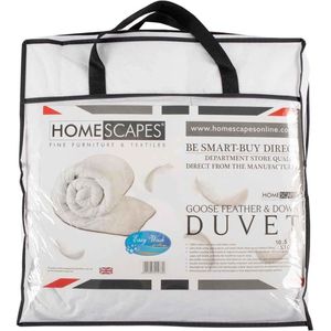 Homescapes Peuter dekbed 120x150 cm lente/herfst met vulling van ganzenveren en -dons