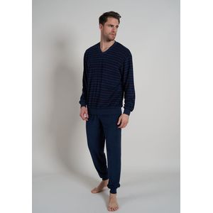 Götzburg - Badstof Pyjama - Blauw - Strepen