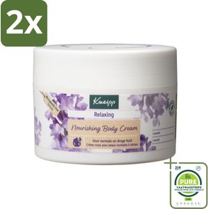 Kneipp - Body crème - Relaxing - Lavendel - Rustgevende geur - 200 ml - Voordeelverpakking - 2 stuks - Ontspanning - Bodycrème