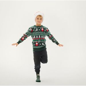 Foute Kersttrui Kinderen - Jongens & Meisjes - Christmas Sweater - 100% Biologisch Katoen ""De Perfecte Kersttrui"" - Maat 68-80 - Sinterklaas - Kerst - Kerstcadeau