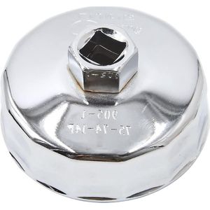 76 mm binnenste diameter stalen 14-fluits oliefilter sleutel verwijderaar voor auto - Handig Gereedschap