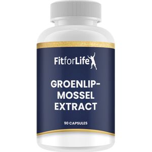 Fit for Life Groenlipmossel Extract - Rijke bron aan omega-3 vetzuren - Bevat o.a. vitamine C, kurkuma C3, MSM en biocell - 90 capsules