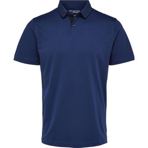 SELECTED HOMME SLHLEROY COOLMAX SS POLO NOOS Heren Poloshirt - Maat S