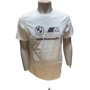PUMA - BMW MMS Logo Tee - T-shirt - Wit - Mannen - Maat L