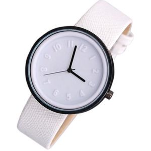 Hidzo Horloge - Ø 37 mm - Wit - Kunststof - In Horlogedoosje
