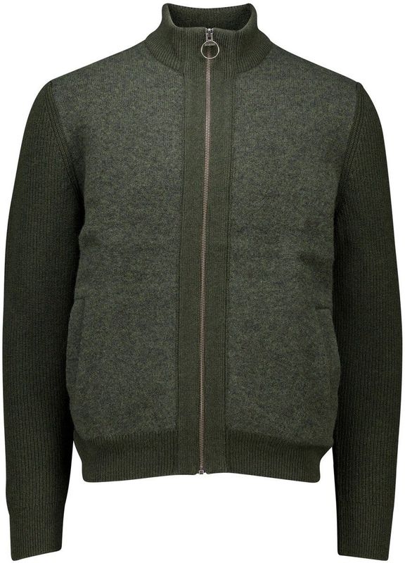 Barbour - Milburn Zip Sweater - Groen - Heren