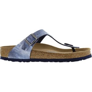 Birkenstock - Gizeh - Teenslippers - Blauw - Birko-Flor Nubuck