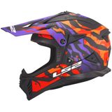 LS2 MX708 Fast II crosshelm Grotesk mat paars oranje L