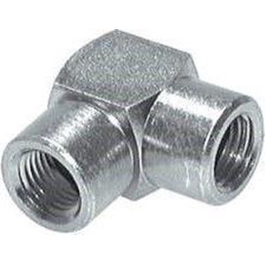 3/8'' NPT Verzinkt Stalen L-Fitting 90graden 210 Bar - Hydrauliek - FL2E-F-EZ-038N