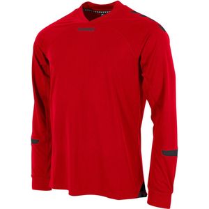 Hummel Fyn Voetbalshirt Lange Mouw Kinderen - Rood / Zwart | Maat: 128